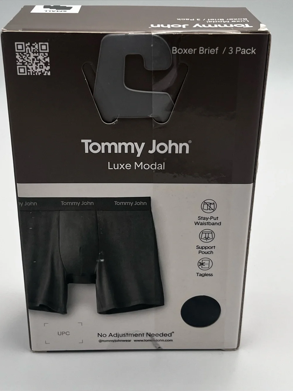 Tommy John Luxe Modal 3-Pack Boxer Briefs - Black Men’s Size Small